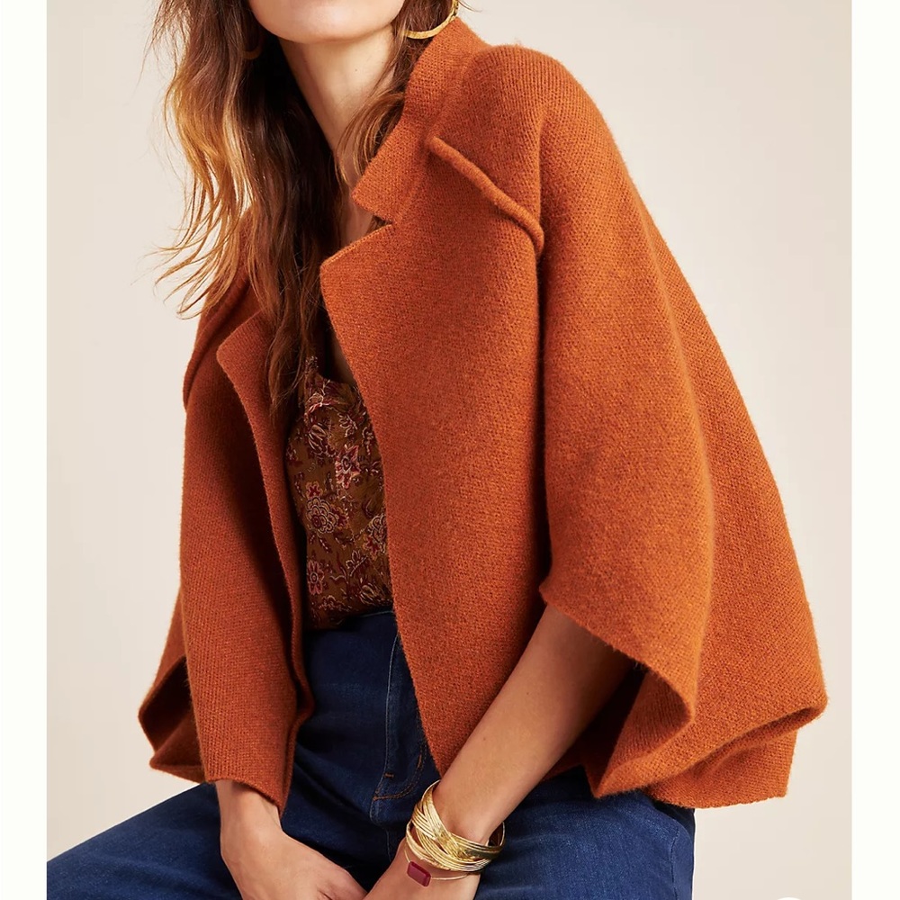 Anthropologie Rust Orange Wrap